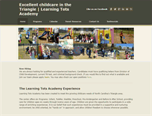 Tablet Screenshot of learningtotsacademy.com